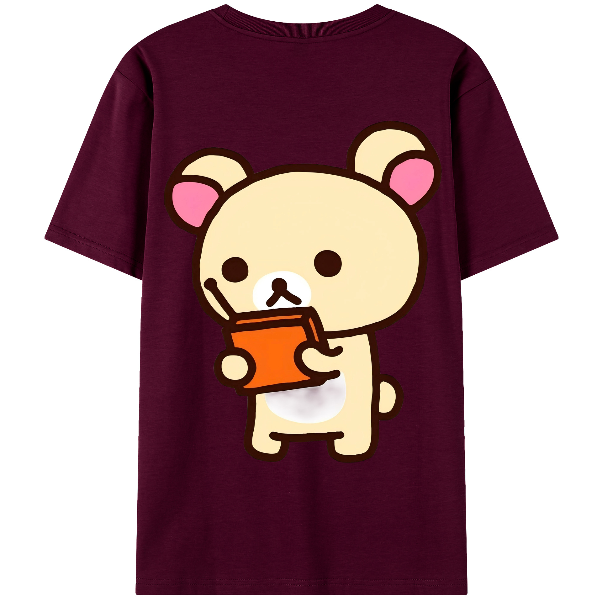 （画像用） リラックマ リラックマ キイロイトリ Rilakkuma Korilakkuma Kiiroitori レディース半袖Tシャツ(バックプリント)